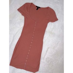 Dark peach colored dress